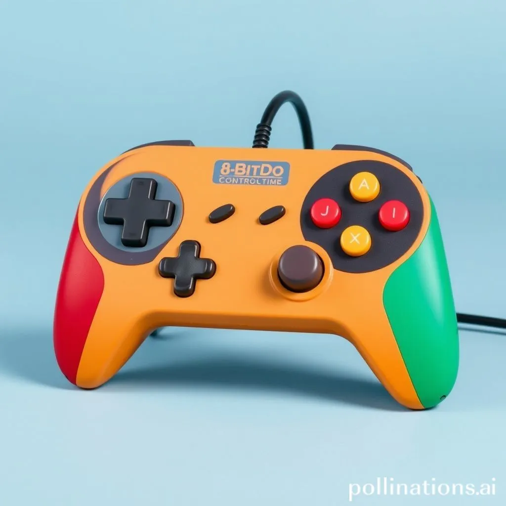 8BitDo Ultimate C Wired Controller in vibrant colors