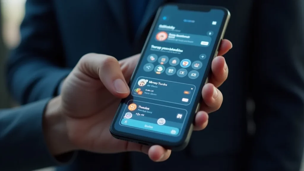 AI-powered smart scheduling app on a smartphone screen