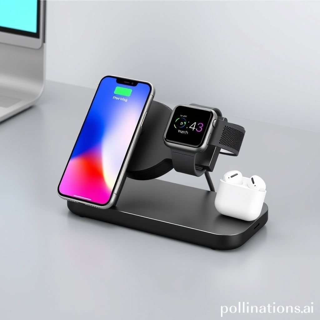 Belkin BOOSTCHARGE 3-in-1 wireless charging stand with phone, watch, and earbuds
