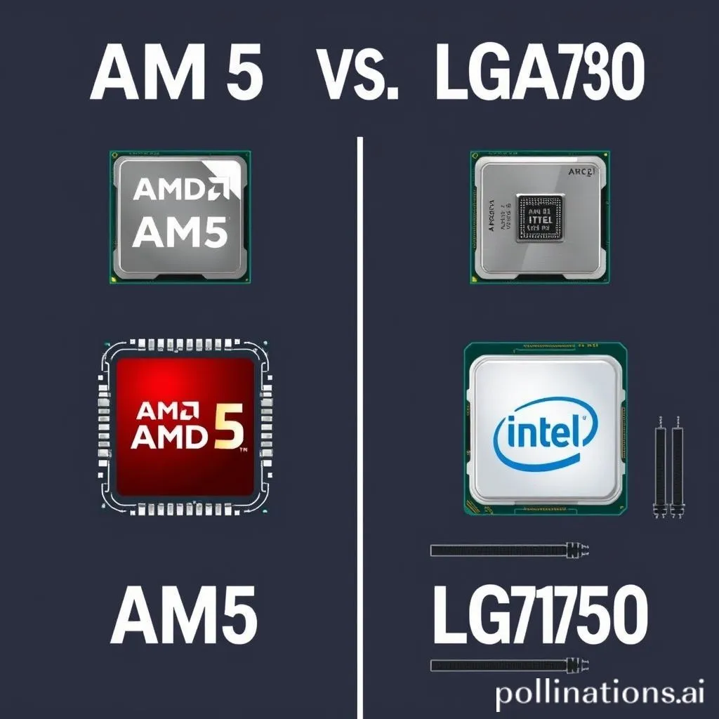 AMD AM5 vs Intel LGA1700 CPU sockets on motherboards