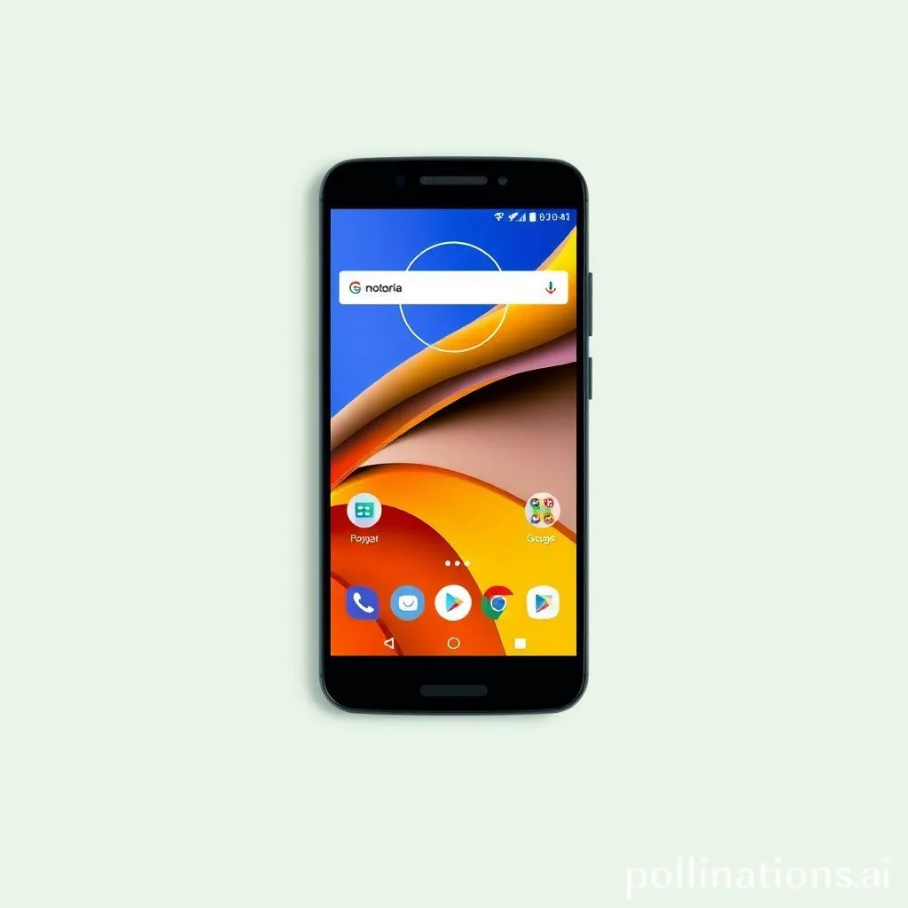 Motorola Moto G Power 5G (2024) smartphone with a clean interface