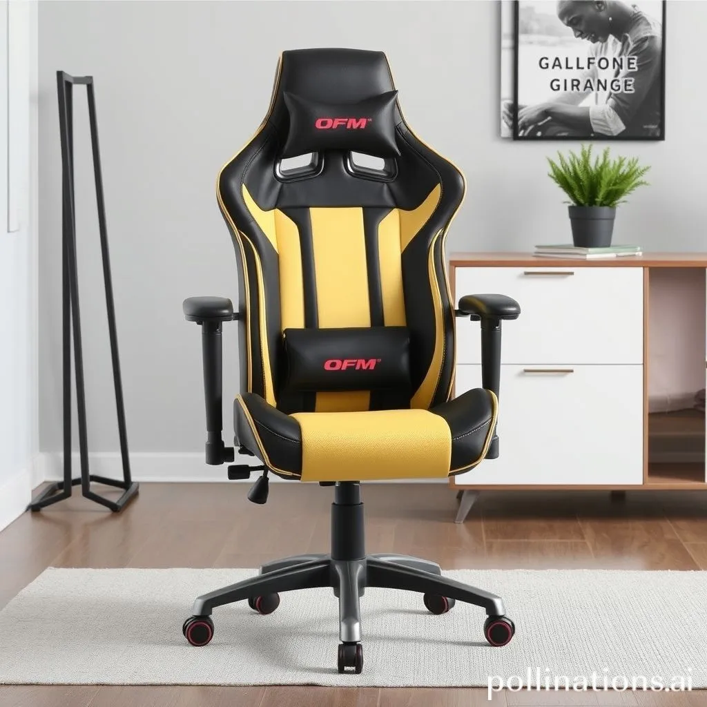 OFM ESS Collection Racing Style Bonded Leather Gaming Chair