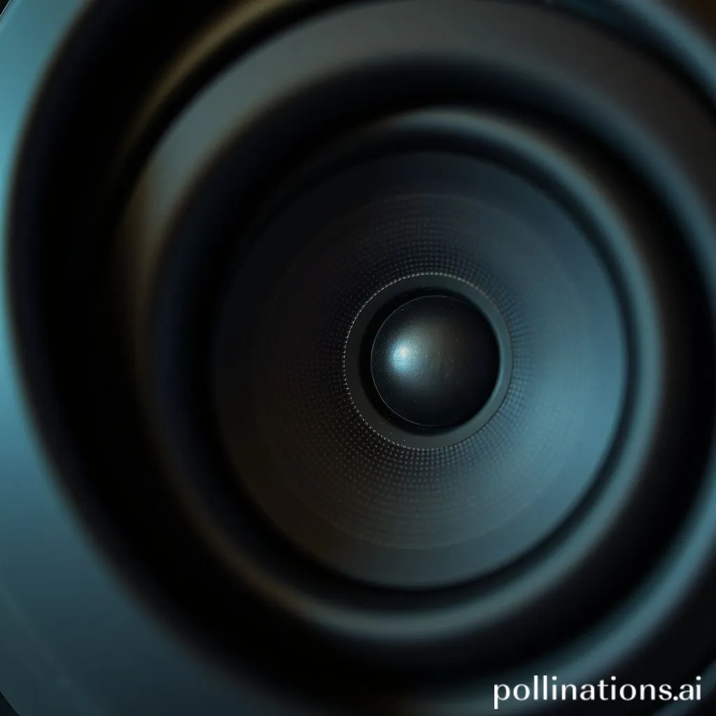 Close-up of a gaming headset earcup showing the speaker driver